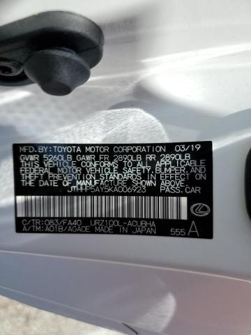 2019 LEXUS LC 500 JTHHP5AY5KA006923
