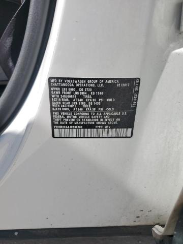 2018 VOLKSWAGEN ATLAS 1V2HR2CA8JC500768