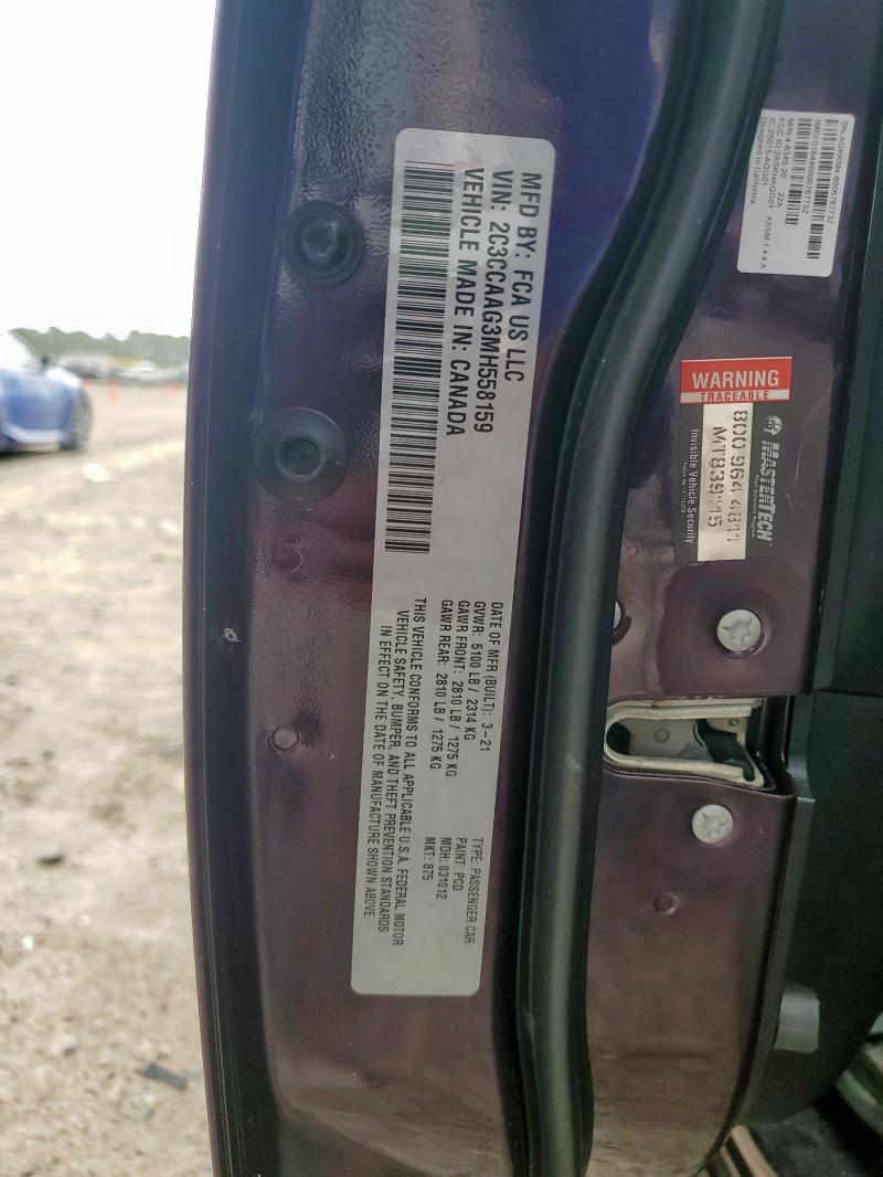 2021 CHRYSLER 300 TOURIN - 2C3CCAAG3MH558159