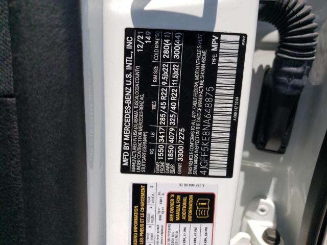 2022 MERCEDES-BENZ GLS 450 4M 4JGFF5KE8NA648875