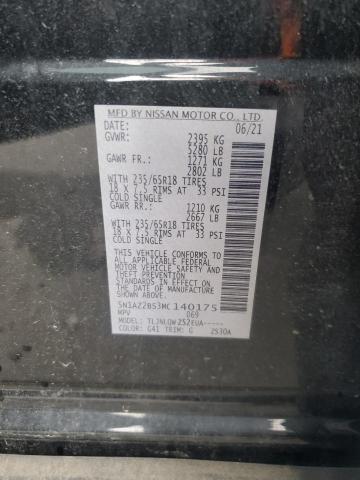 2021 NISSAN MURANO SV - 5N1AZ2BS3MC140175
