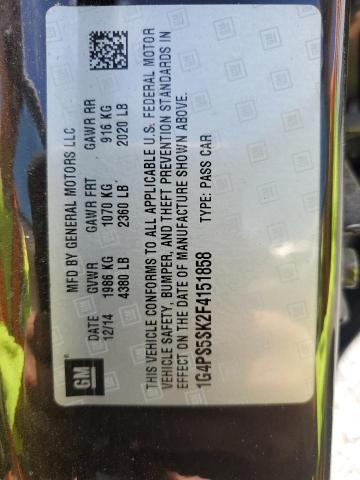 2015 BUICK VERANO 1G4PS5SK2F4151858