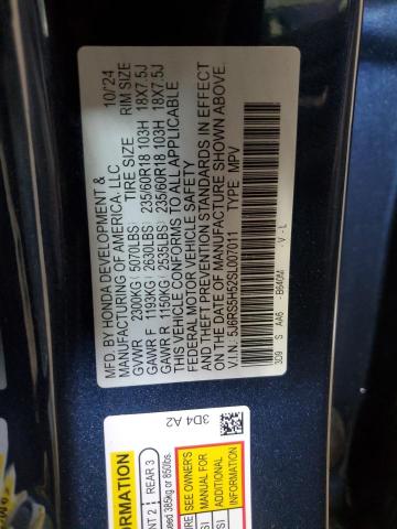 2025 HONDA CR-V SPORT 5J6RS5H52SL007011
