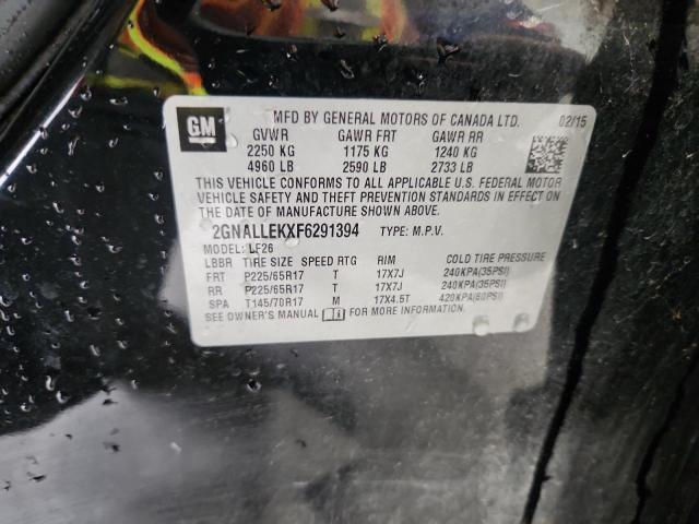2015 CHEVROLET EQUINOX L 2GNALLEKXF6291394