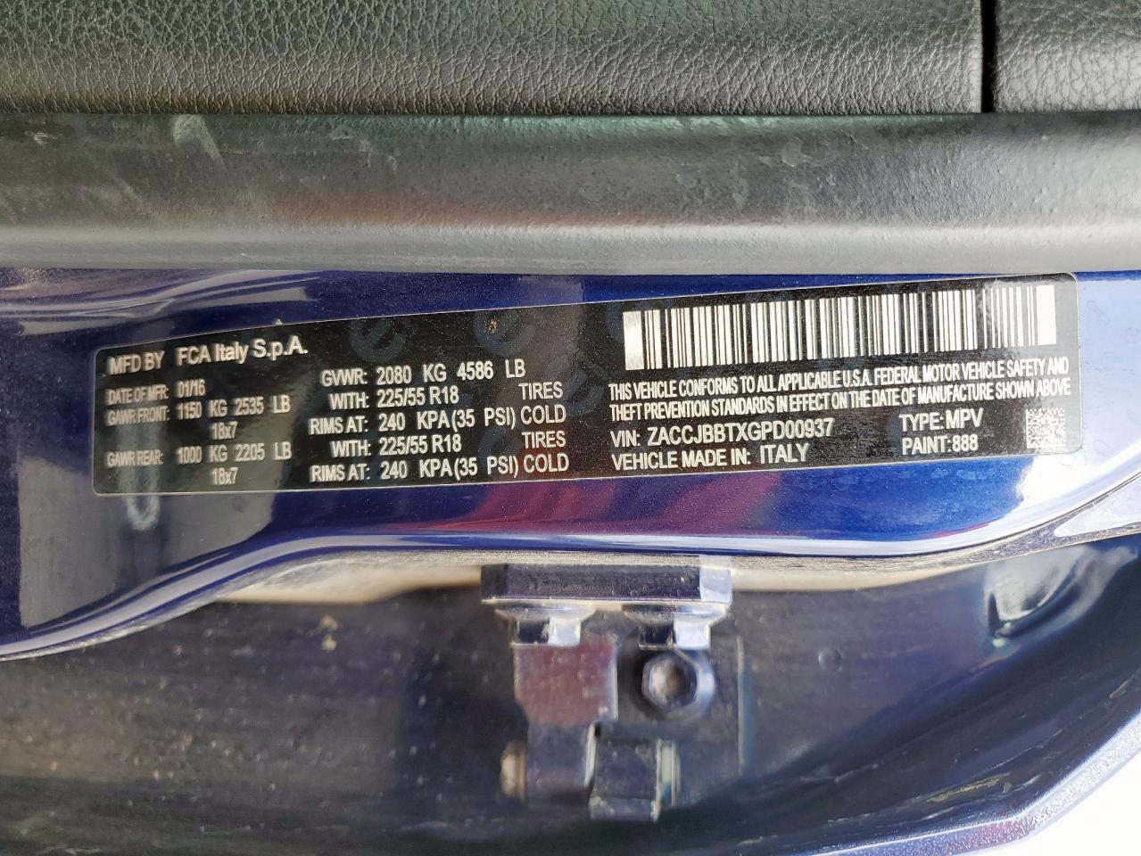 JEEP RENEGADE LATITUDE