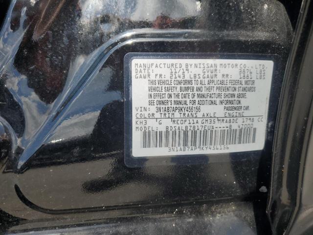 2019 NISSAN SENTRA S 3N1AB7AP9KY456156