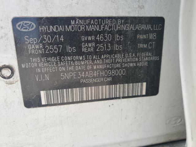 2015 HYUNDAI SONATA SPO - 5NPE34AB4FH098000
