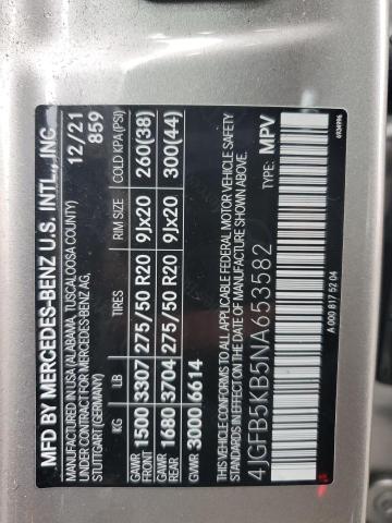 2022 MERCEDES-BENZ GLE 450 4M 4JGFB5KB5NA653582