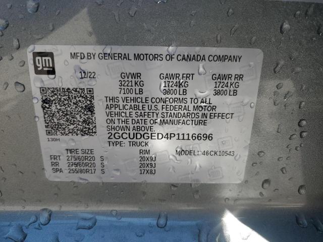 2023 CHEVROLET silverado 2GCUDGED4P1116696