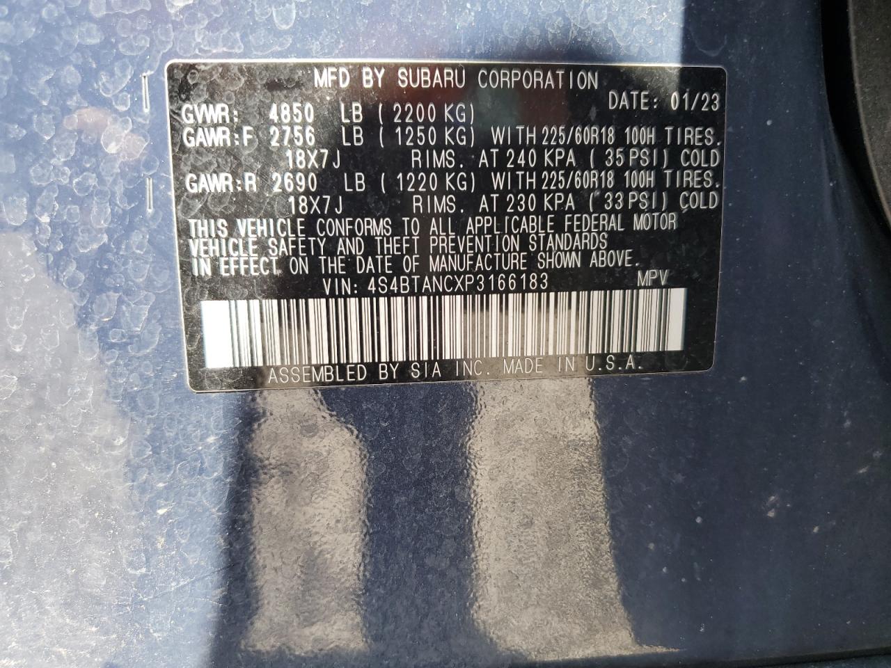 SUBARU OUTBACK LIMITED