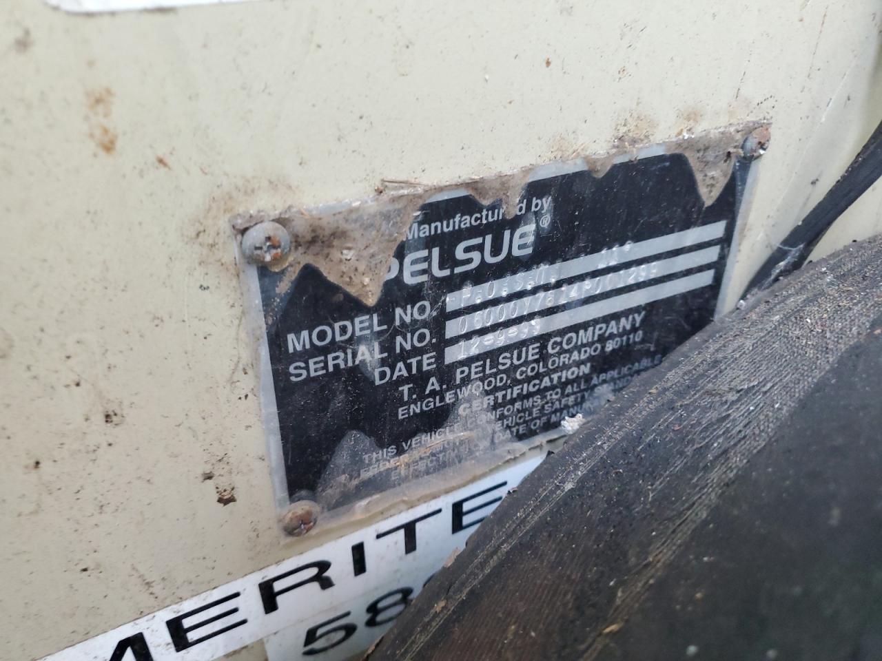 Lot #3304636954 1999 PELSUE TRAILER