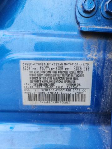 2021 NISSAN SENTRA SR 3N1AB8DV5MY206867