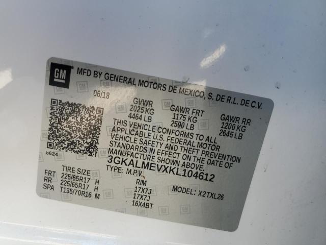2019 GMC TERRAIN SL 3GKALMEVXKL104612