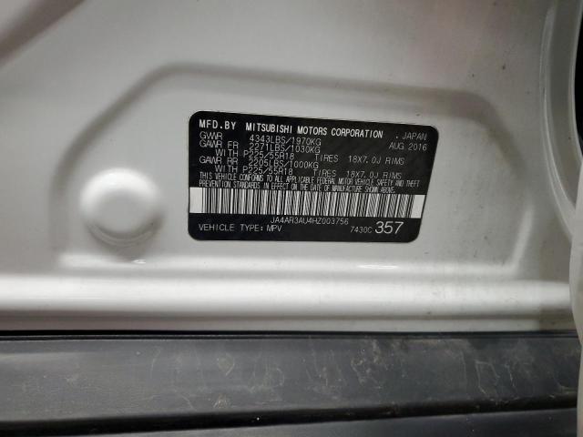 2017 MITSUBISHI OUTLANDER JA4AR3AU4HZ003756