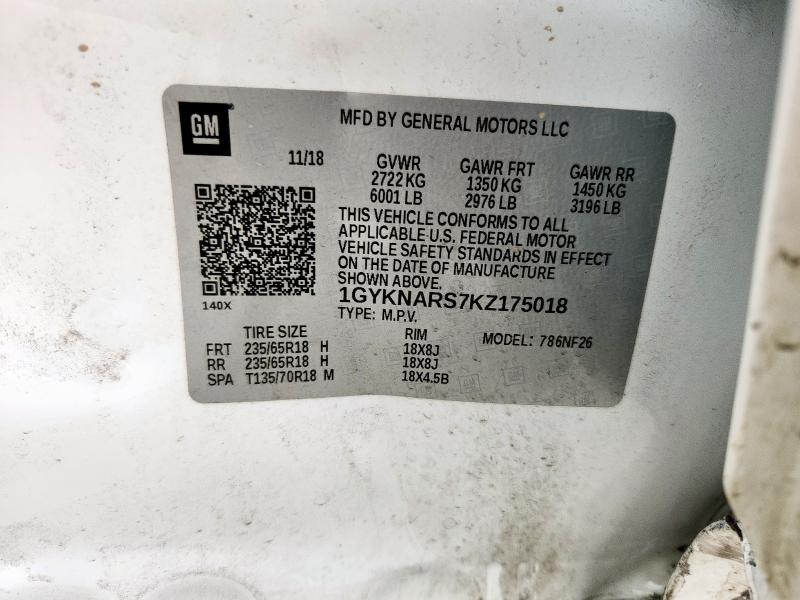 2019 CADILLAC XT5 1GYKNARS7KZ175018