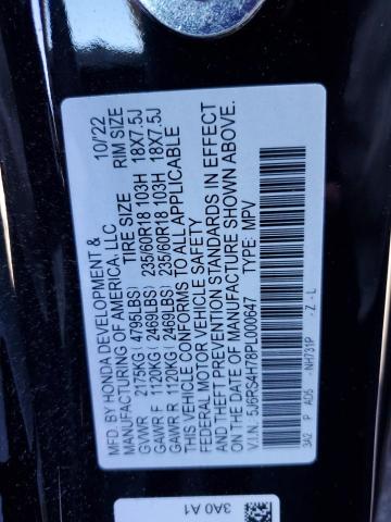 2023 HONDA CR-V EXL 5J6RS4H78PL000647
