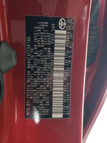 2019 TOYOTA COROLLA L - 5YFBURHE4KP904167