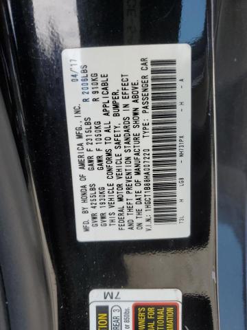 2017 HONDA ACCORD EXL 1HGCT1B88HA007220