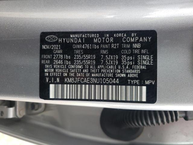 2022 HYUNDAI TUCSON N L KM8JFCAE3NU105044