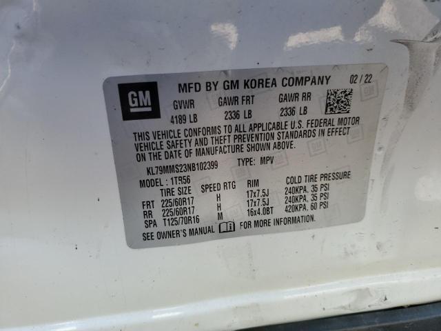 2022 CHEVROLET TRAILBLAZE - KL79MMS23NB102399