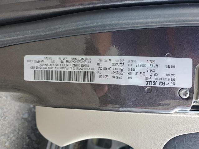 2019 DODGE GRAND CARA 2C4RDGCG4KR776332