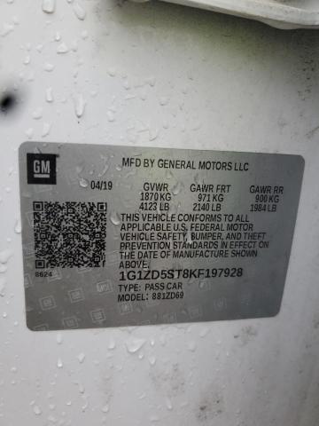 2019 CHEVROLET MALIBU LT - 1G1ZD5ST8KF197928