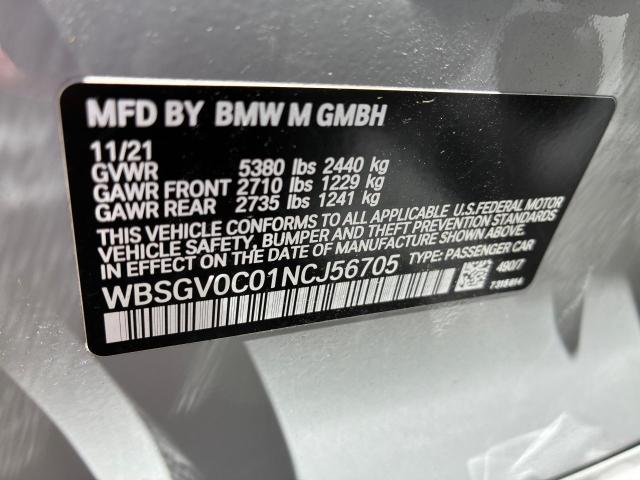 2022 BMW M8 WBSGV0C01NCJ56705