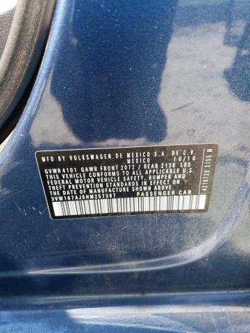 2017 VOLKSWAGEN JETTA S 3VW167AJ5HM257387