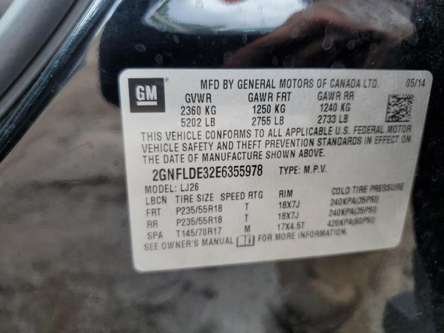 2014 CHEVROLET EQUINOX LT - 2GNFLDE32E6355978