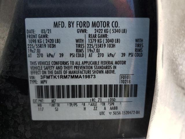 2021 FORD MUSTANG MA 3FMTK1RM7MMA19873