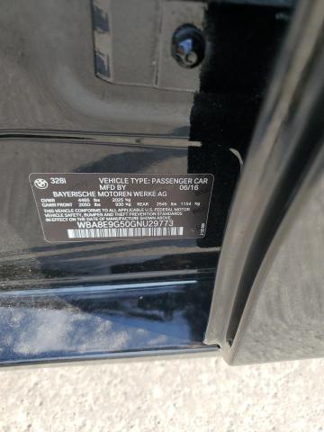 2016 BMW 328 I SULE WBA8E9G50GNU29773