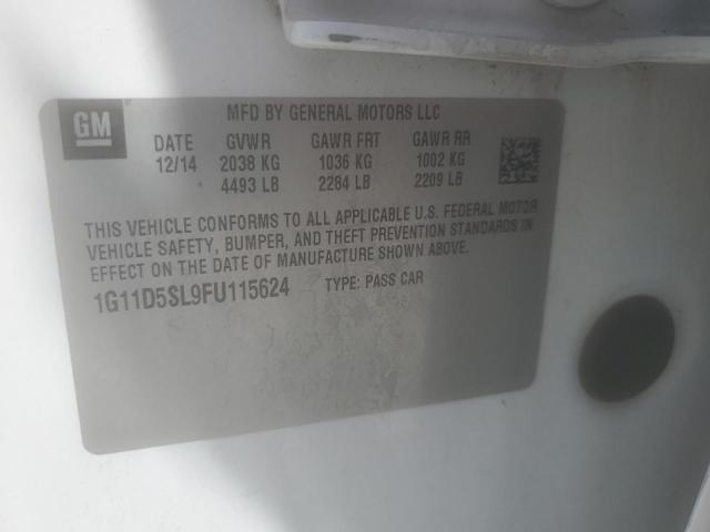 2015 CHEVROLET MALIBU 2LT 1G11D5SL9FU115624