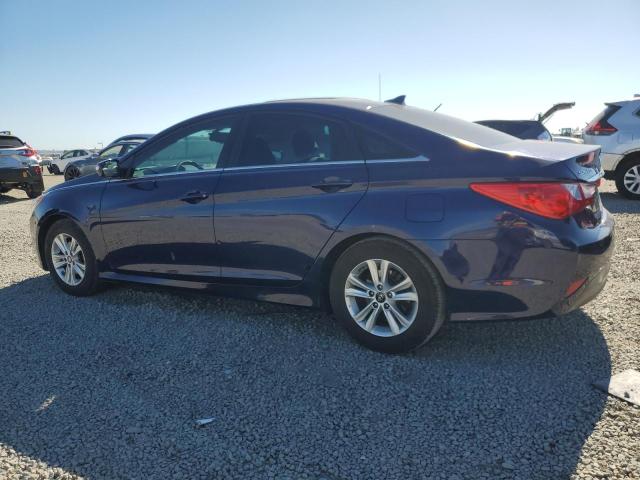 HYUNDAI SONATA GLS 2014 blue sedan 4d gas 5NPEB4AC8EH907833 photo #3