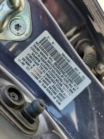 2017 HONDA CIVIC EXL 19XFC1F70HE030260