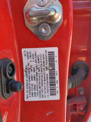 2016 HONDA CIVIC LX 2HGFC2F55GH564024
