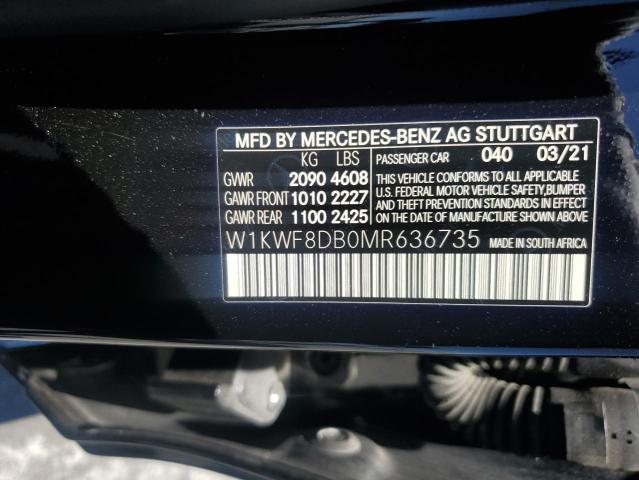 2021 MERCEDES-BENZ C 300 W1KWF8DB0MR636735