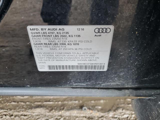 2017 AUDI Q3 PREMIUM WA1BCCFS8HR014014