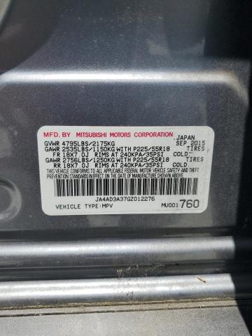2016 MITSUBISHI OUTLANDER - JA4AD3A37GZ012276