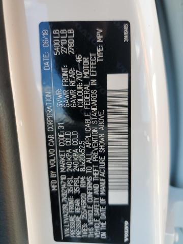 2019 VOLVO XC60 T6 IN LYVA22RL7KB214710