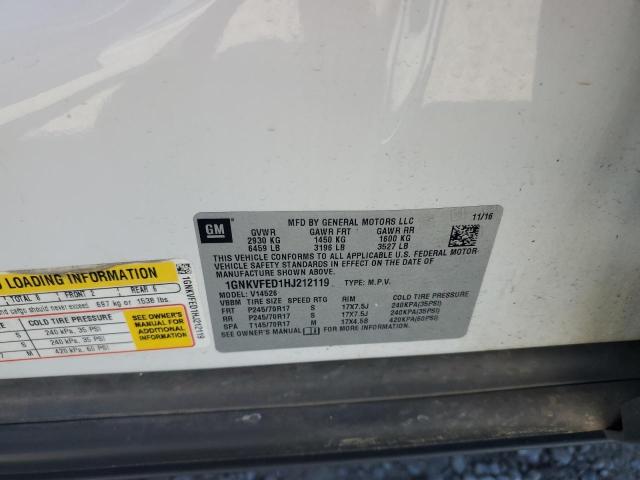 2017 CHEVROLET TRAVERSE L 1GNKVFED1HJ212119