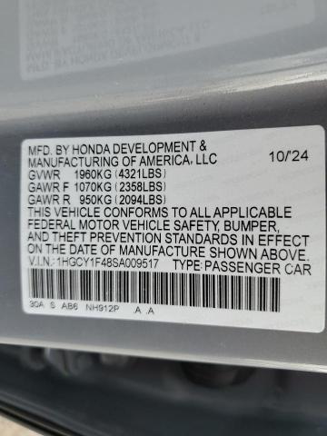 2025 HONDA ACCORD SE 1HGCY1F48SA009517