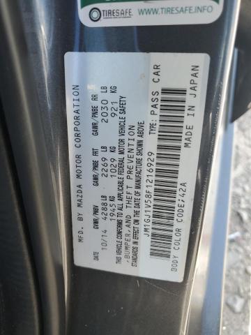 2015 MAZDA 6 TOURING JM1GJ1V58F1216929