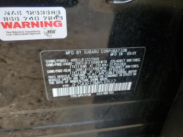 2021 SUBARU FORESTER P JF2SKAFC8MH530512