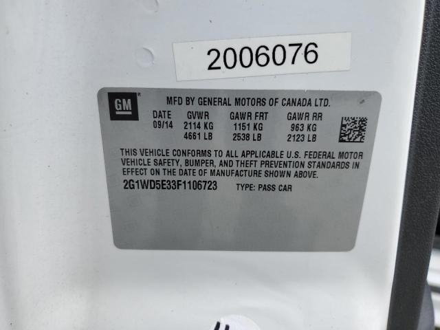 2015 CHEVROLET IMPALA LIM - 2G1WD5E33F1106723