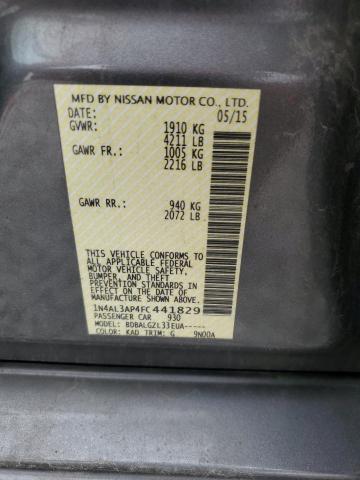 2015 NISSAN ALTIMA 2.5 - 1N4AL3AP4FC441829