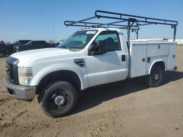FORD F250 SUPER 2008 white pickup gas 1FDNF21528EB95619 photo #1