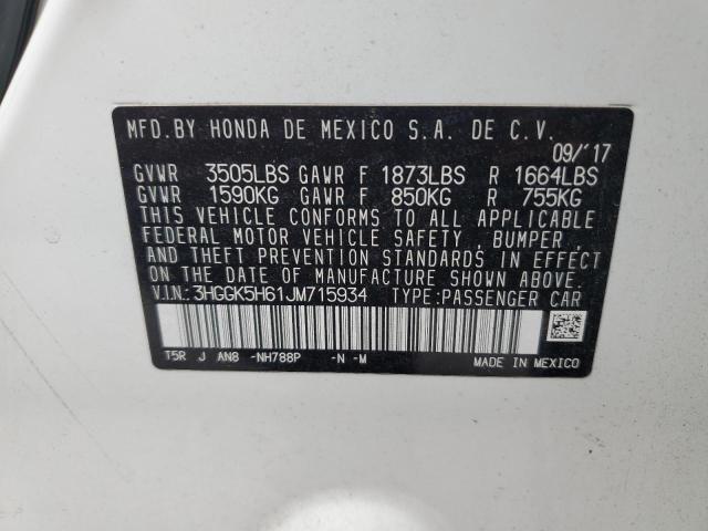2018 HONDA FIT SPORT - 3HGGK5H61JM715934