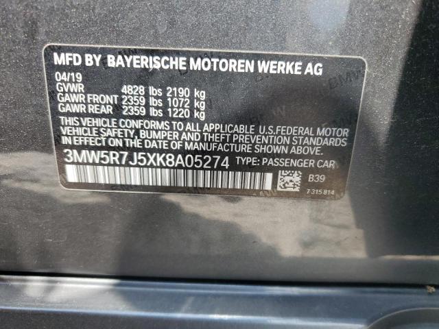2019 BMW 330XI - 3MW5R7J5XK8A05274