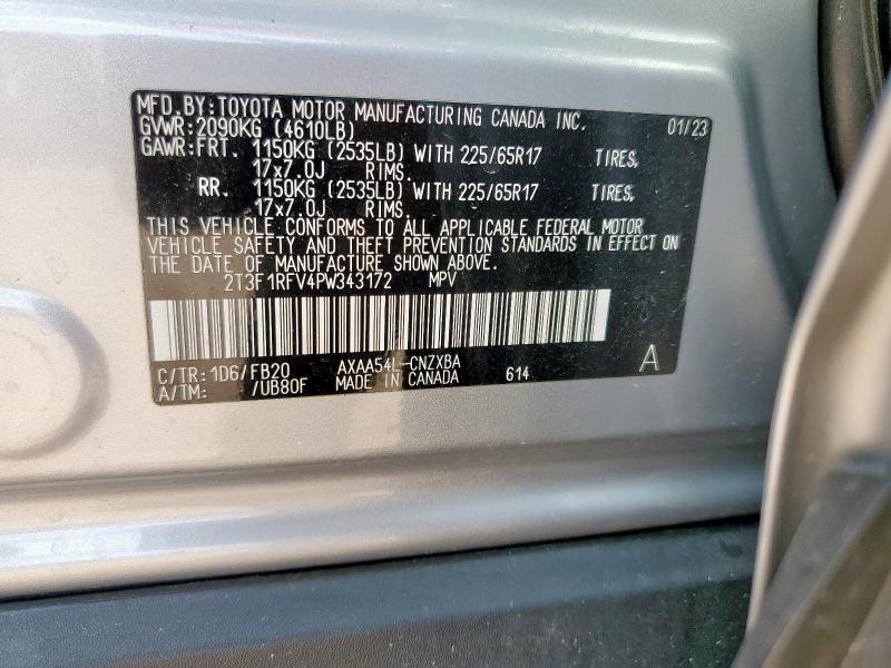 2023 TOYOTA RAV4 LE - 2T3F1RFV4PW343172