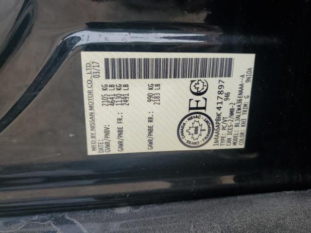 2017 NISSAN MAXIMA 3.5 - 1N4AA6AP8HC417897